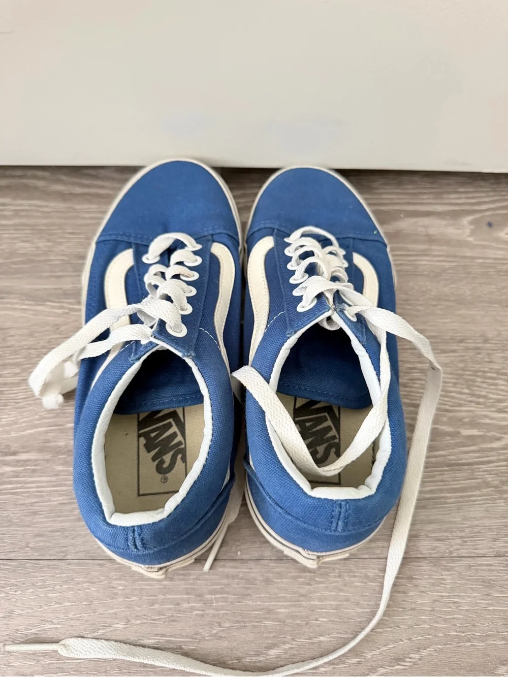 Blue Vans Old Skool - Size 4.5 in men - 6 in women - Picture 4 of 7